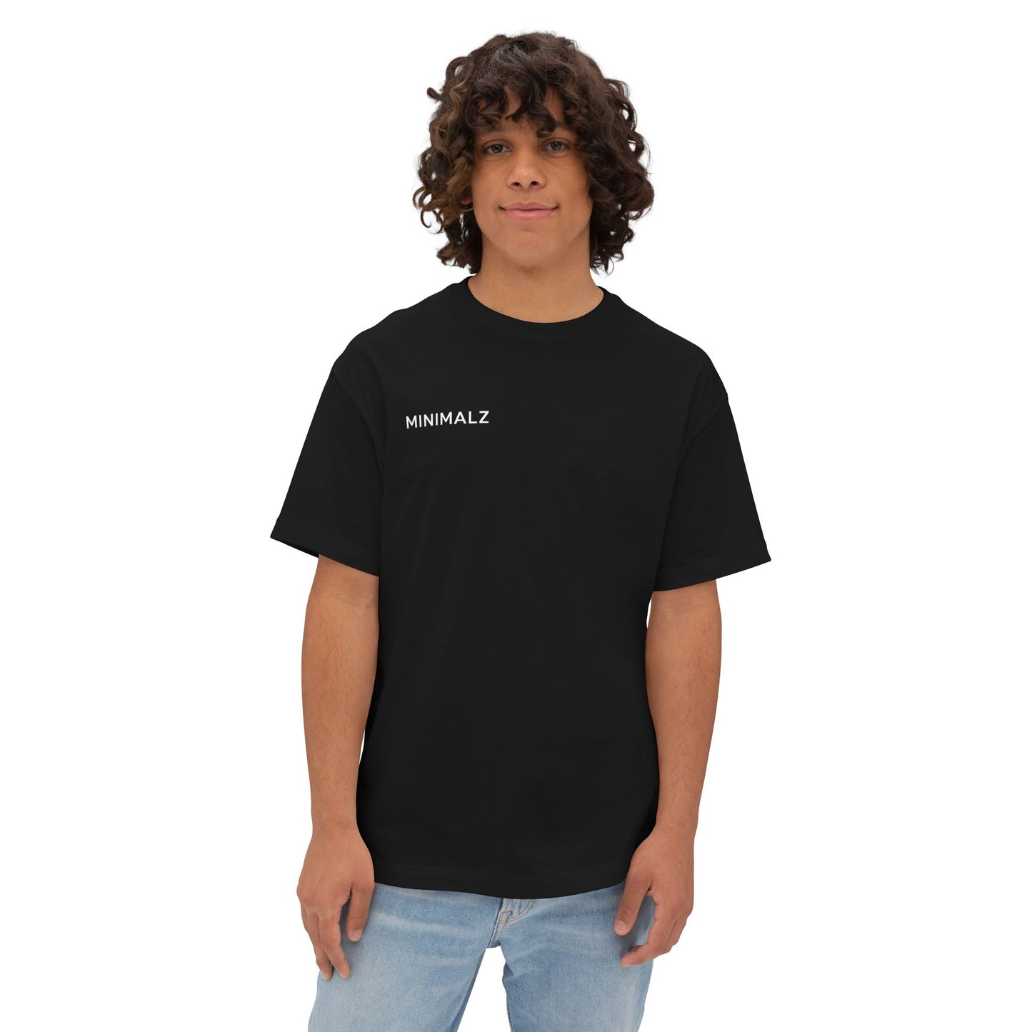 Oversized Black Minimalist Design T-Shirt