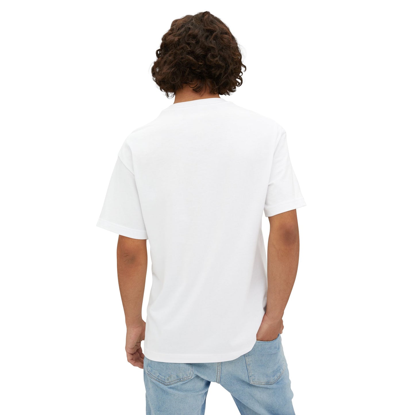Oversized White Minimalist Design T-Shirt