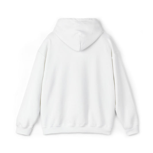 White Minimalist Embroidered Hoodie