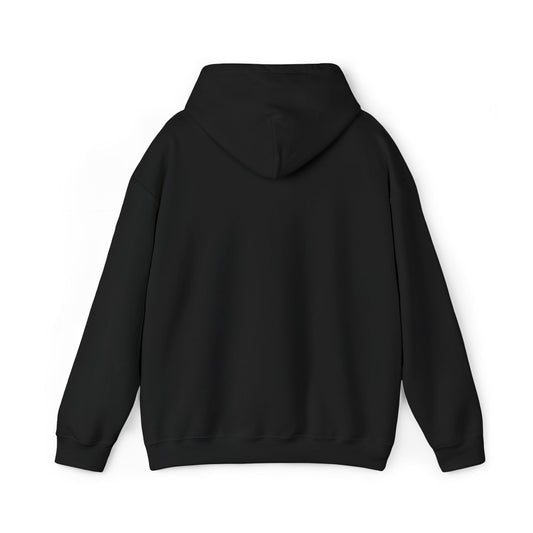 Black Minimalist Embroidered Hoodie
