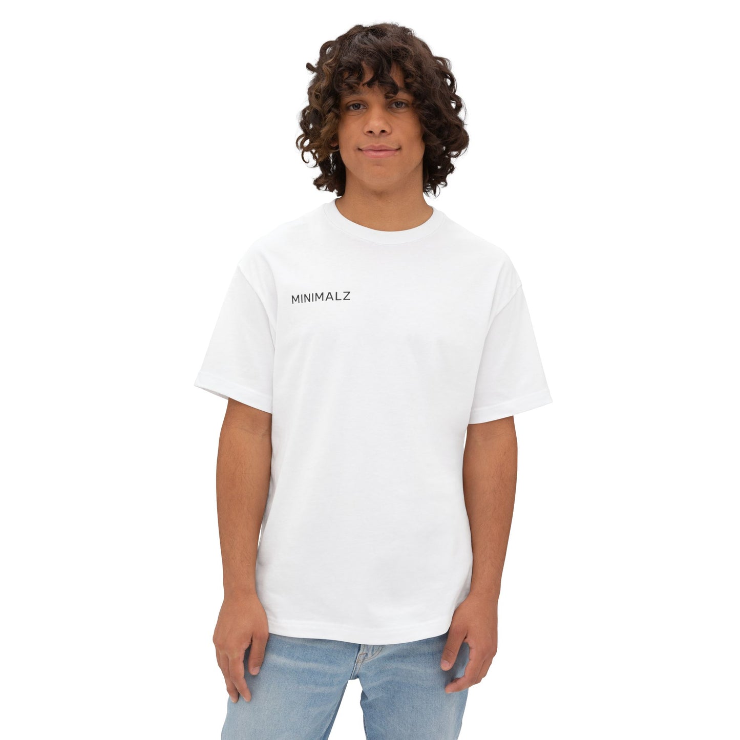 Oversized White Minimalist Design T-Shirt