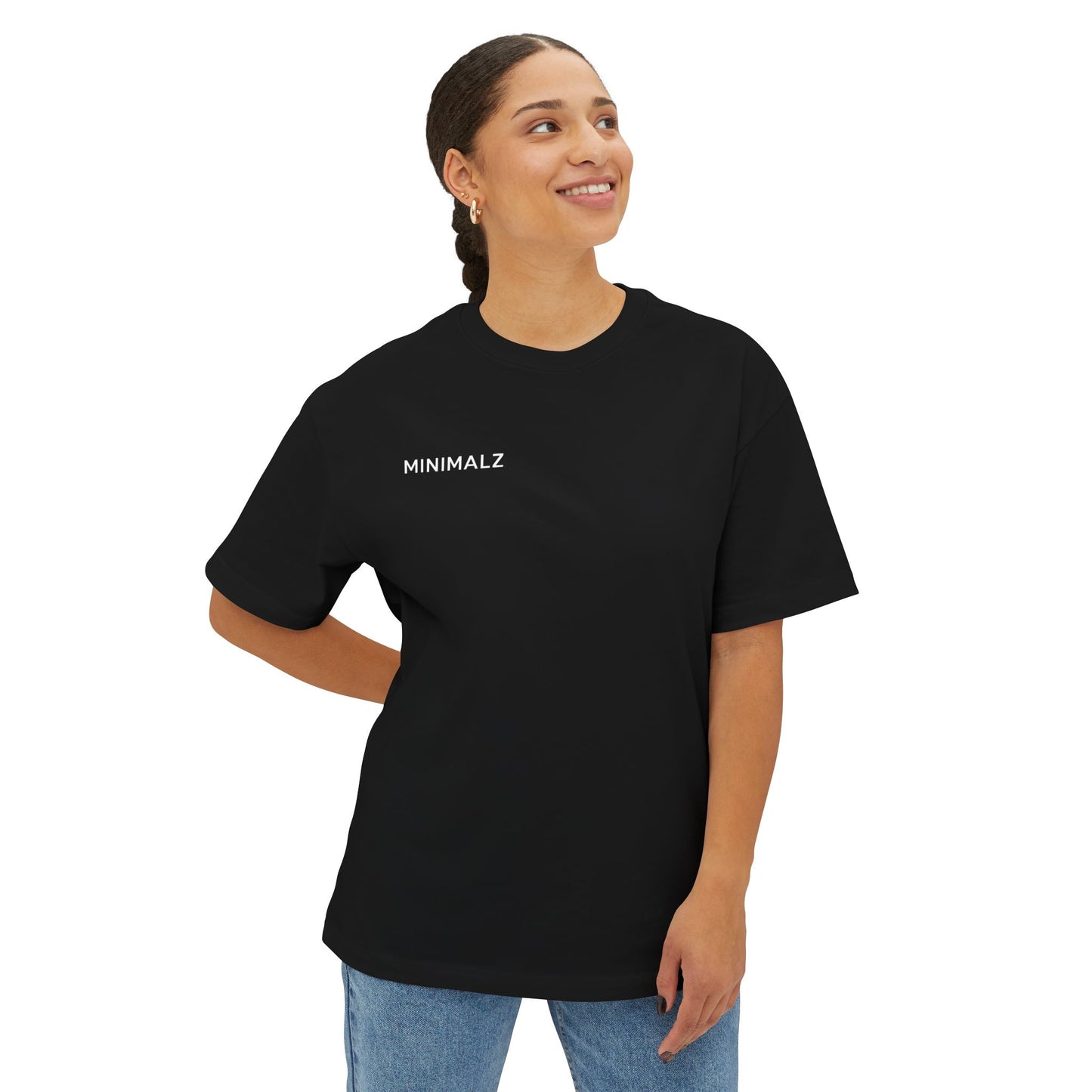 Oversized Black Minimalist Design T-Shirt