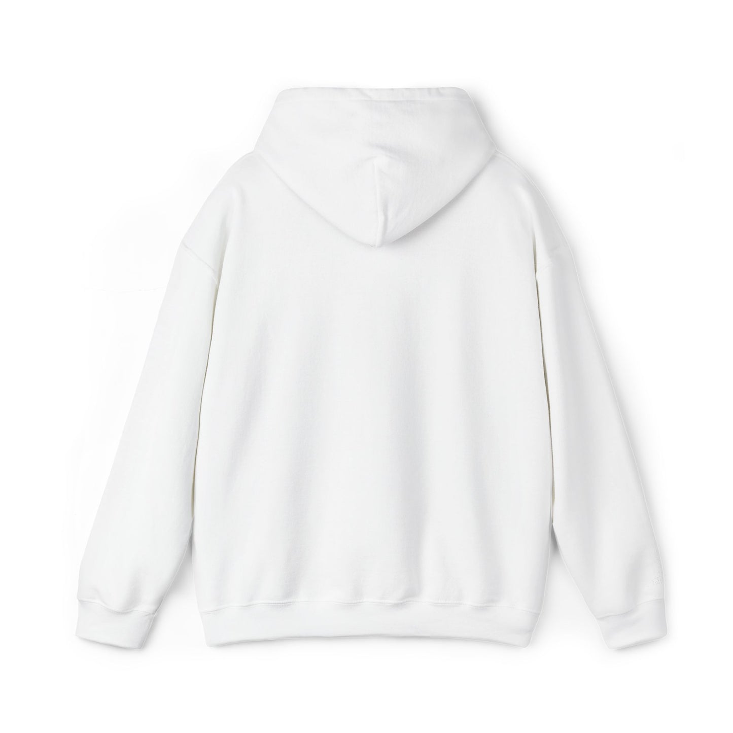 White Minimalist Embroidered Hoodie